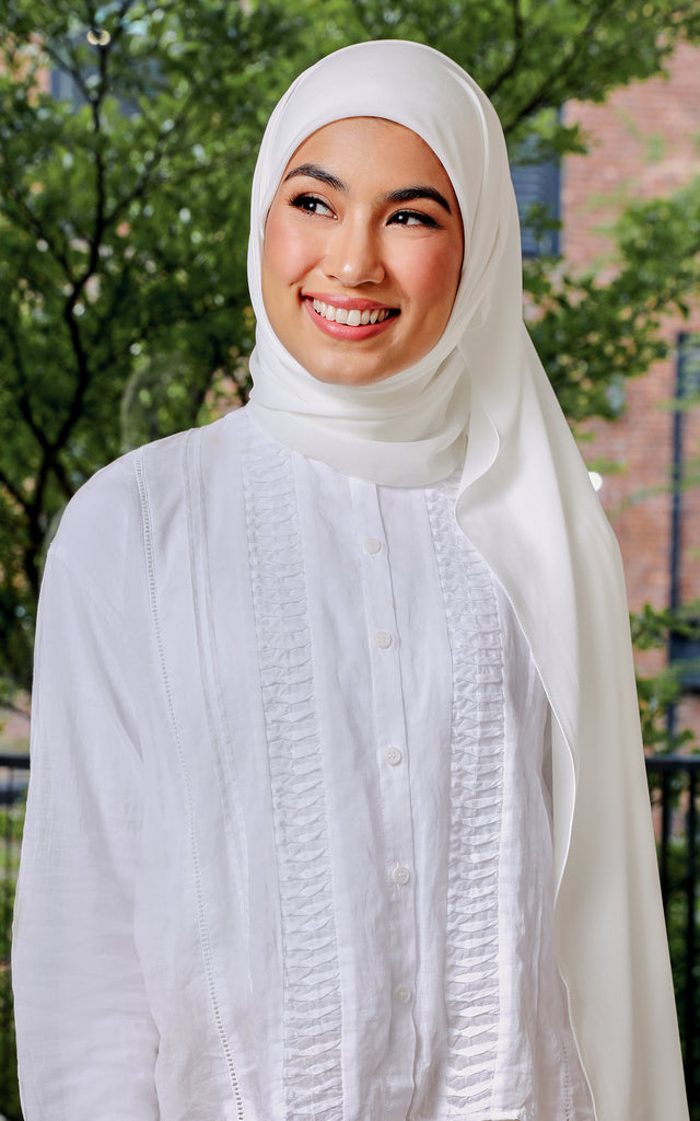 alhumaira pleated shawl